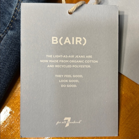 7 For All Mankind Kimmie Straight B(Air) Duchess Dark Blue Women's Jeans Sz 29 - Picture 9 of 13